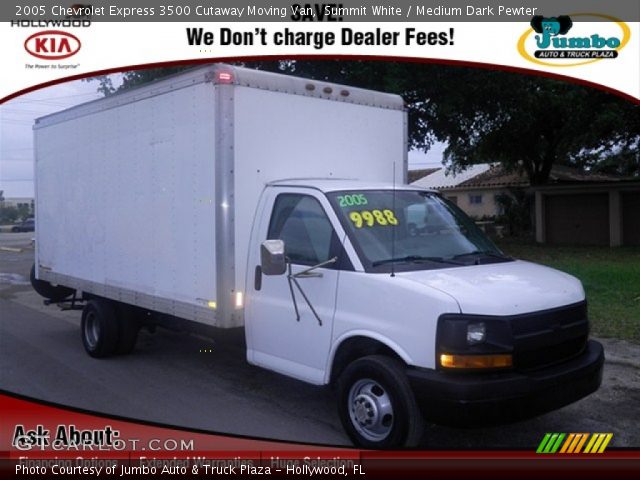 2005 Chevrolet Express 3500 Cutaway Moving Van in Summit White