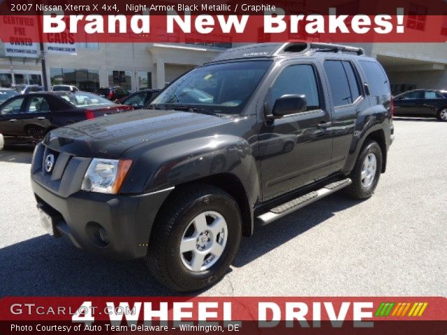 2007 Nissan Xterra X 4x4 in Night Armor Black Metallic
