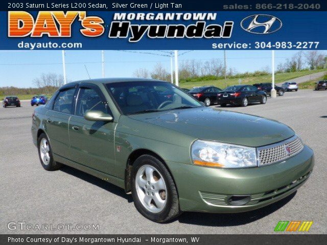 2003 Saturn L Series L200 Sedan in Silver Green