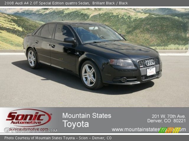 2008 Audi A4 2.0T Special Edition quattro Sedan in Brilliant Black