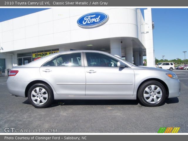 2010 Toyota Camry LE V6 in Classic Silver Metallic