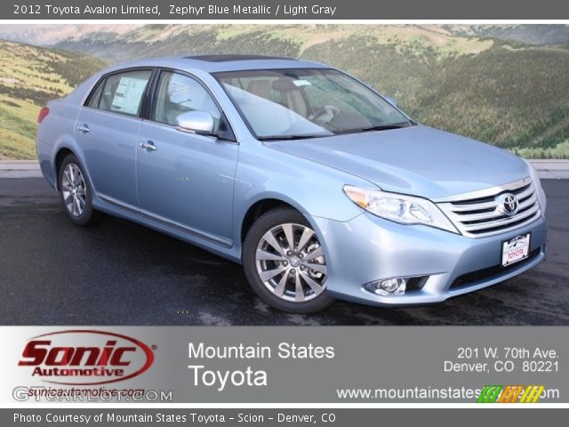 2012 Toyota Avalon Limited in Zephyr Blue Metallic