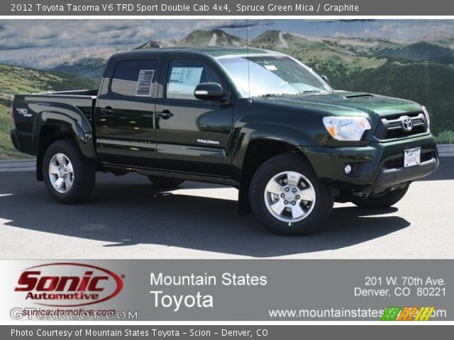 2012 Toyota Tacoma V6 TRD Sport Double Cab 4x4 in Spruce Green Mica