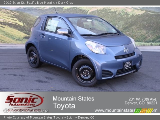 2012 Scion iQ  in Pacific Blue Metallic