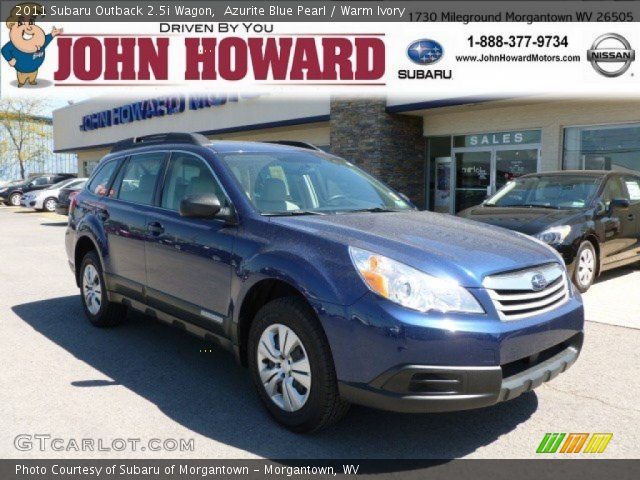 2011 Subaru Outback 2.5i Wagon in Azurite Blue Pearl