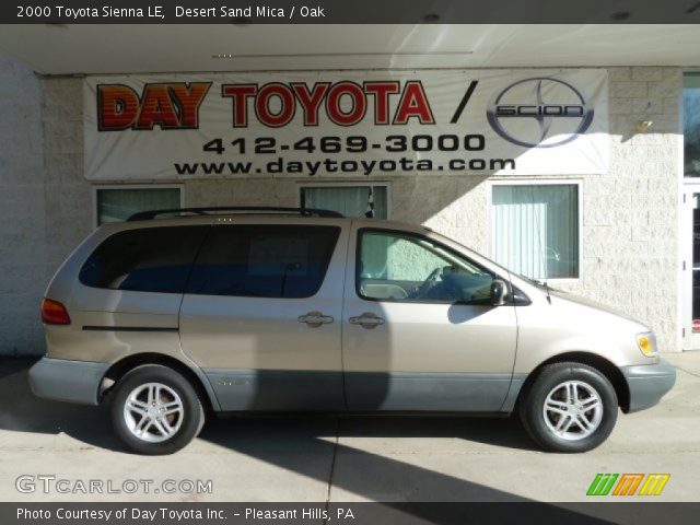 2000 Toyota Sienna LE in Desert Sand Mica