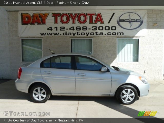 2011 Hyundai Accent GLS 4 Door in Platinum Silver