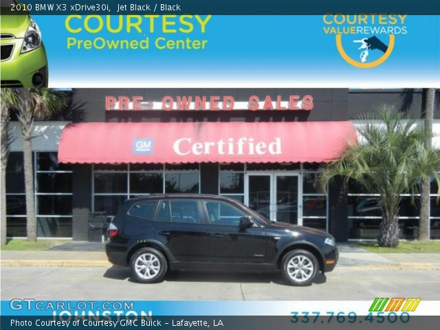 2010 BMW X3 xDrive30i in Jet Black
