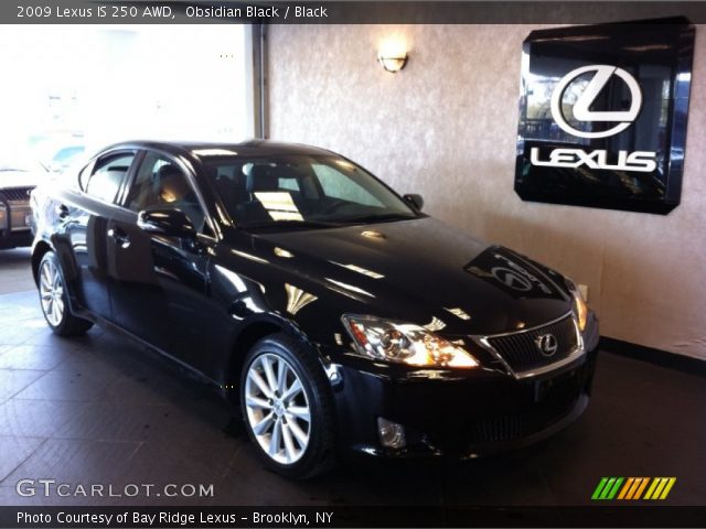 2009 Lexus IS 250 AWD in Obsidian Black