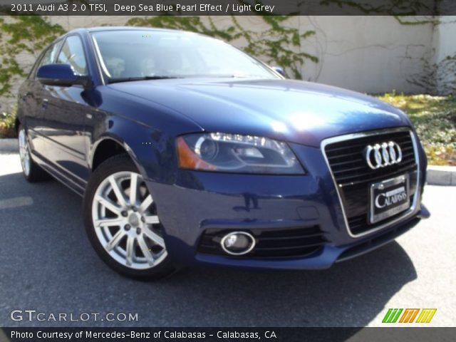 2011 Audi A3 2.0 TFSI in Deep Sea Blue Pearl Effect