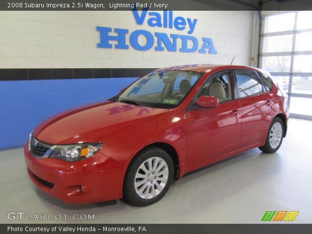 2008 Subaru Impreza 2.5i Wagon in Lightning Red