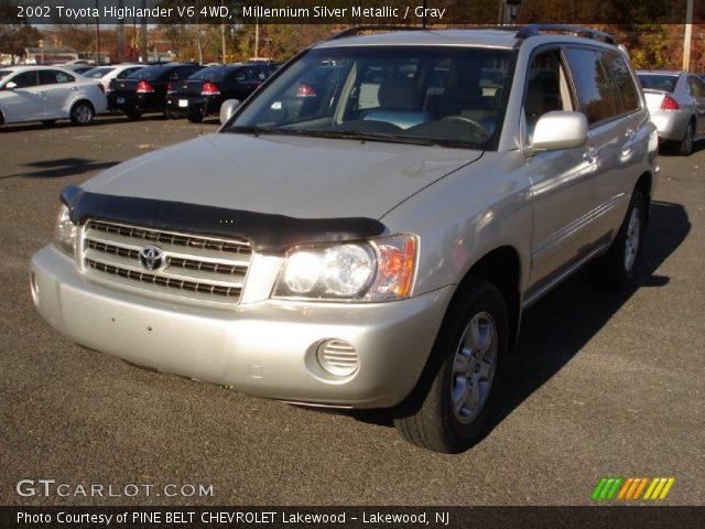 2002 Toyota Highlander V6 4WD in Millennium Silver Metallic