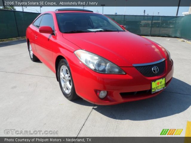 2006 Toyota Solara SE Coupe in Absolutely Red