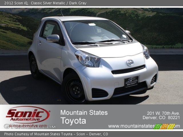 2012 Scion iQ  in Classic Silver Metallic