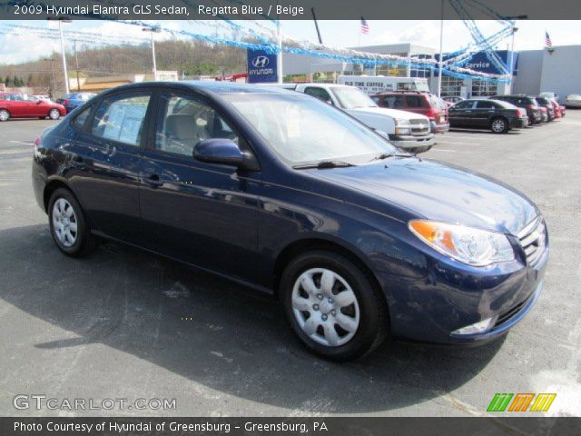 2009 Hyundai Elantra GLS Sedan in Regatta Blue
