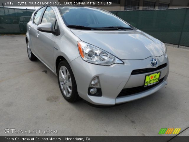 2012 Toyota Prius c Hybrid Four in Classic Silver Metallic