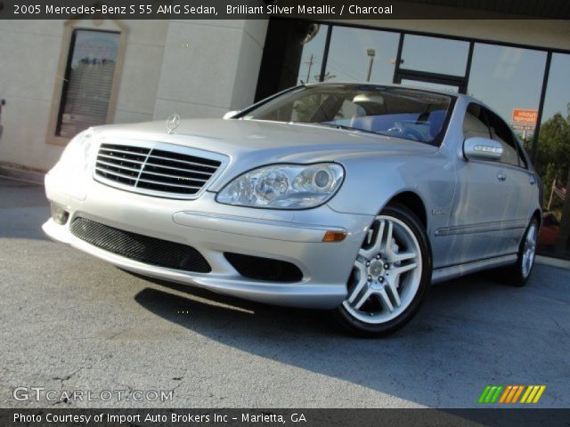 2005 Mercedes-Benz S 55 AMG Sedan in Brilliant Silver Metallic