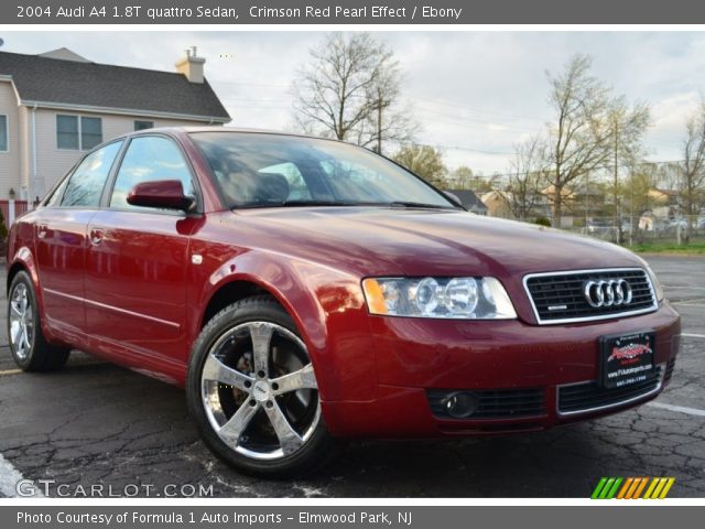 2004 Audi A4 1.8T quattro Sedan in Crimson Red Pearl Effect