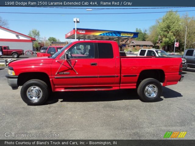 1998 Dodge Ram 2500 Laramie Extended Cab 4x4 in Flame Red