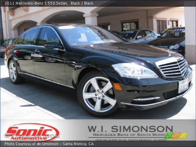 2011 Mercedes-Benz S 550 Sedan in Black