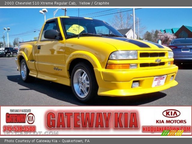2003 Chevrolet S10 Xtreme Regular Cab in Yellow