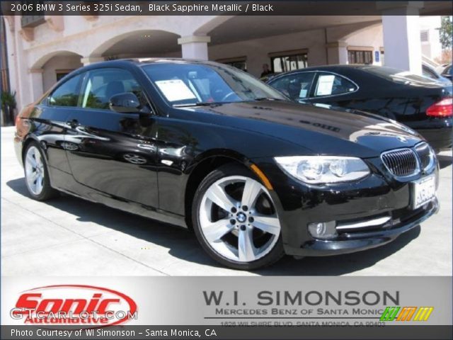 2006 BMW 3 Series 325i Sedan in Black Sapphire Metallic