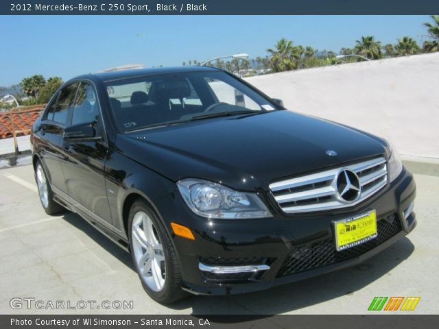 2012 Mercedes-Benz C 250 Sport in Black