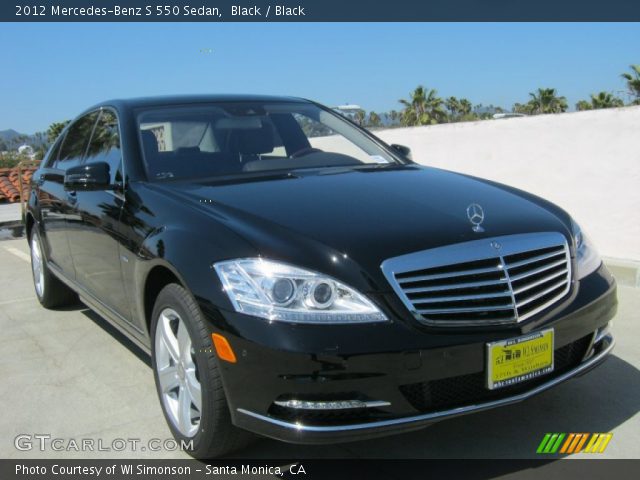 2012 Mercedes-Benz S 550 Sedan in Black