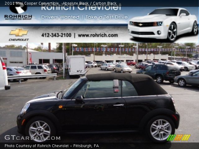 2011 Mini Cooper Convertible in Absolute Black