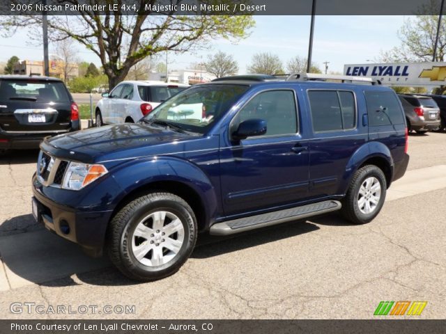 2006 Nissan Pathfinder LE 4x4 in Majestic Blue Metallic