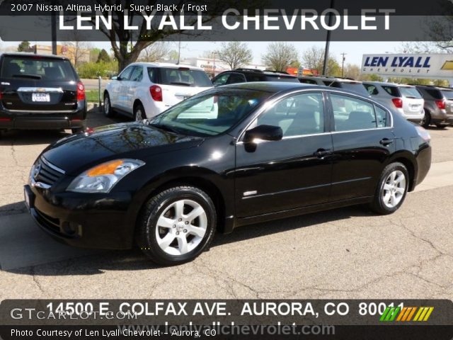 2007 Nissan Altima Hybrid in Super Black