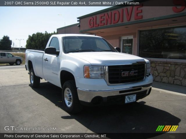 2007 GMC Sierra 2500HD SLE Regular Cab 4x4 in Summit White