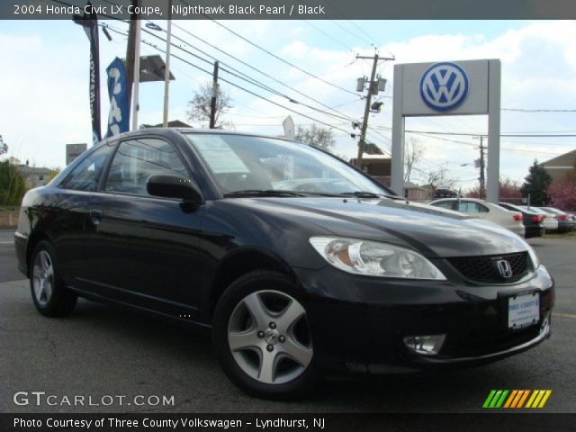 2004 Honda Civic LX Coupe in Nighthawk Black Pearl