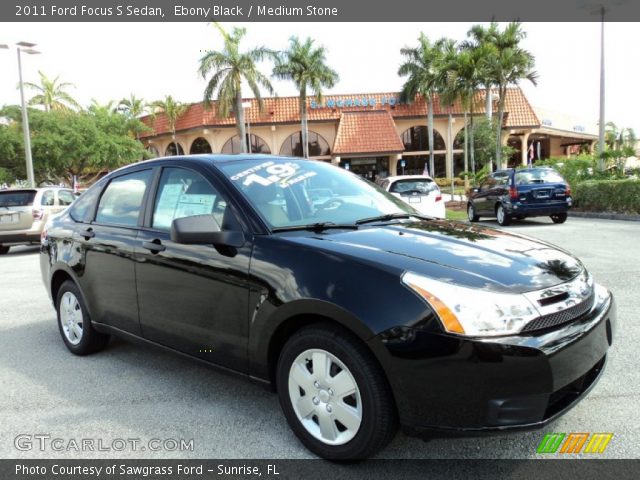 2011 Ford Focus S Sedan in Ebony Black