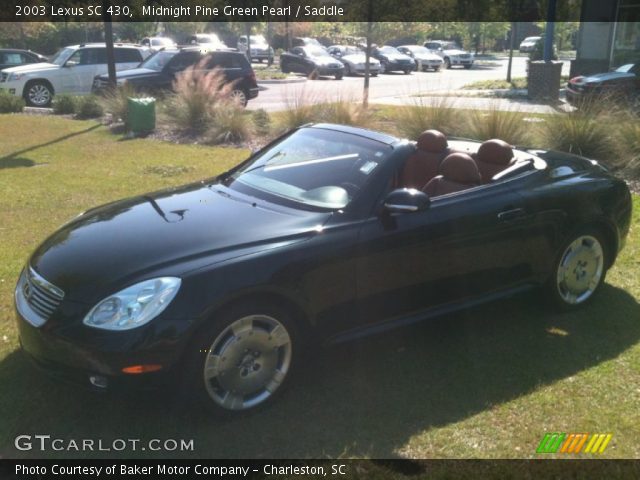 2003 Lexus SC 430 in Midnight Pine Green Pearl