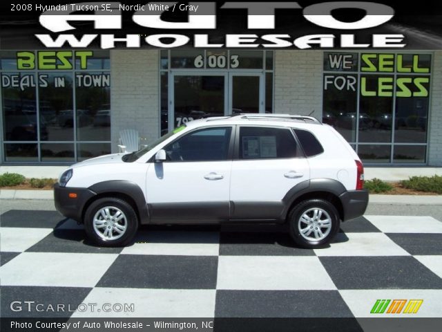2008 Hyundai Tucson SE in Nordic White