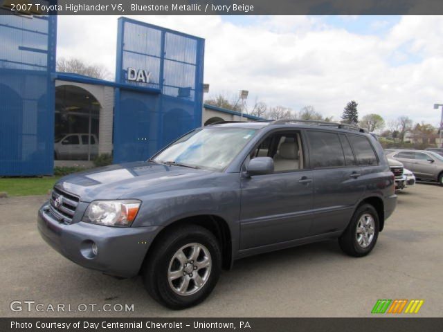 2007 Toyota Highlander V6 in Bluestone Metallic