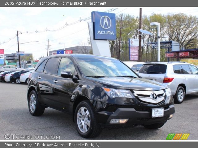 2009 Acura MDX Technology in Formal Black