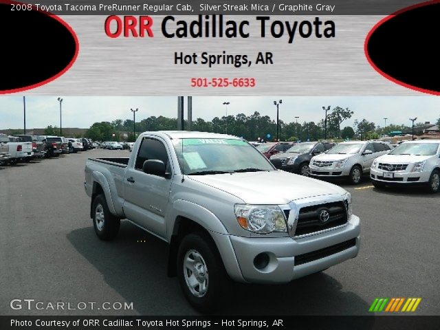 2008 Toyota Tacoma PreRunner Regular Cab in Silver Streak Mica