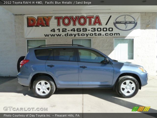 2012 Toyota RAV4 I4 4WD in Pacific Blue Metallic