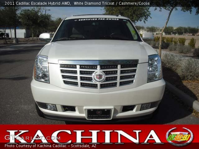 2011 Cadillac Escalade Hybrid AWD in White Diamond Tricoat