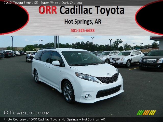 2012 Toyota Sienna SE in Super White