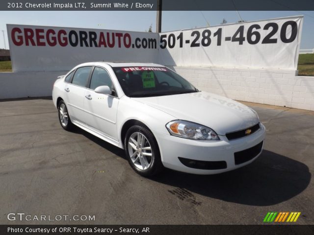 2012 Chevrolet Impala LTZ in Summit White