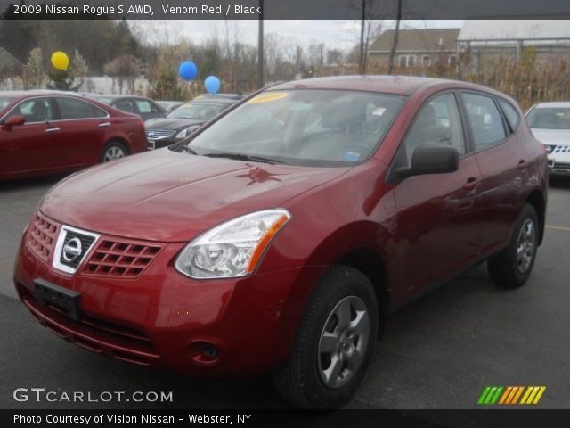 2009 Nissan Rogue S AWD in Venom Red