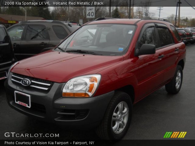 2008 Kia Sportage LX V6 in Volcanic Red Metallic