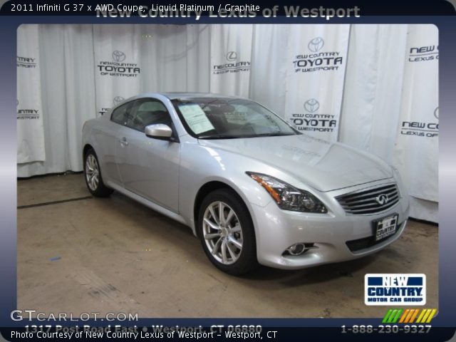 2011 Infiniti G 37 x AWD Coupe in Liquid Platinum