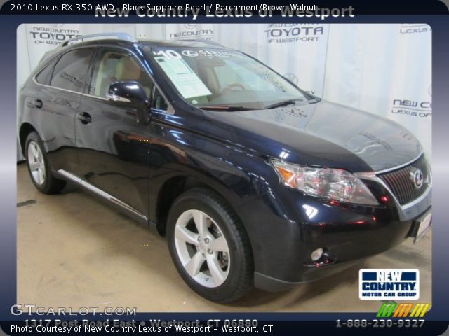 2010 Lexus RX 350 AWD in Black Sapphire Pearl