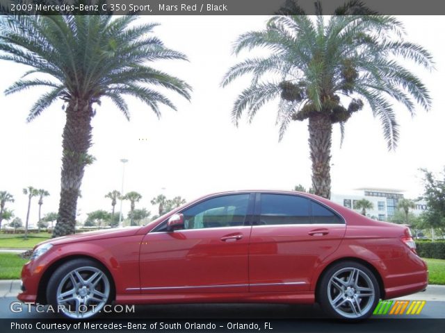 2009 Mercedes-Benz C 350 Sport in Mars Red