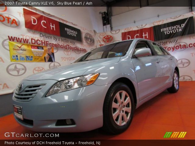 2007 Toyota Camry XLE V6 in Sky Blue Pearl