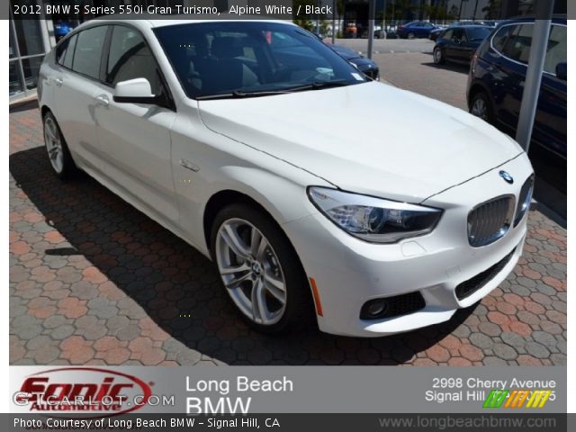 2012 BMW 5 Series 550i Gran Turismo in Alpine White